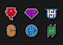 design monogram sports logo for team, club, academy, and sportswear brand